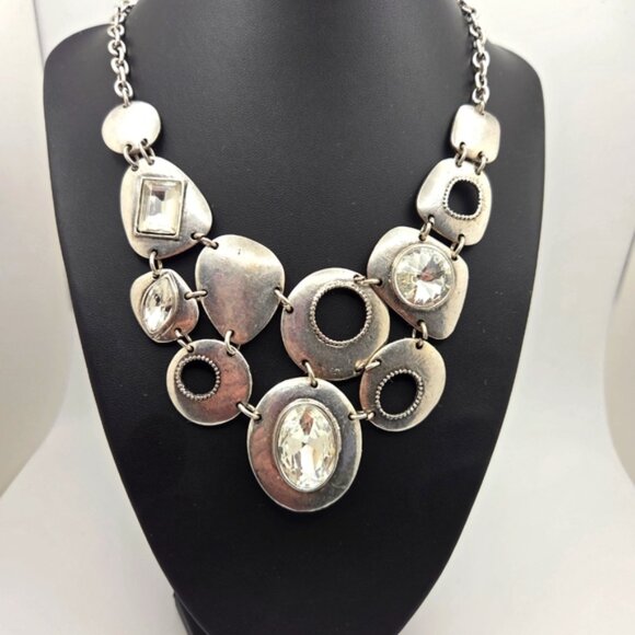 Artisan Silver Toned Vintage Style BoHo Necklace - Picture 1 of 5